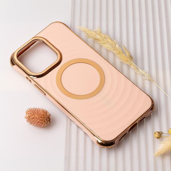iPhone 13 Pro Max Mobilskal Magsafe Circle Glam - Rosa
