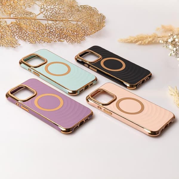 iPhone 13 Pro Max Mobilskal Magsafe Circle Glam - Rosa