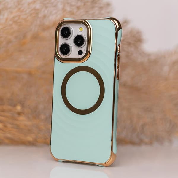 iPhone 13 Pro Max Mobilskal Magsafe Circle Glam - Mintgrön