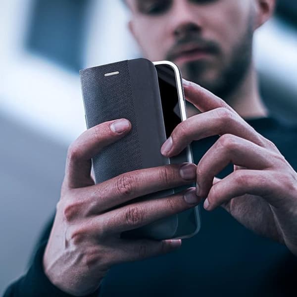Xiaomi Redmi 13C/Poco C65 Plånboksfodral Sensitive - Svart