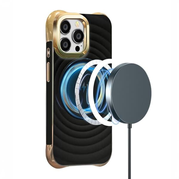 iPhone 12/12 Pro Mobilskal Magsafe Circle Glam - Svart