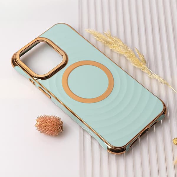 iPhone 11 Mobilskal Magsafe Circle Glam - Mintgrön