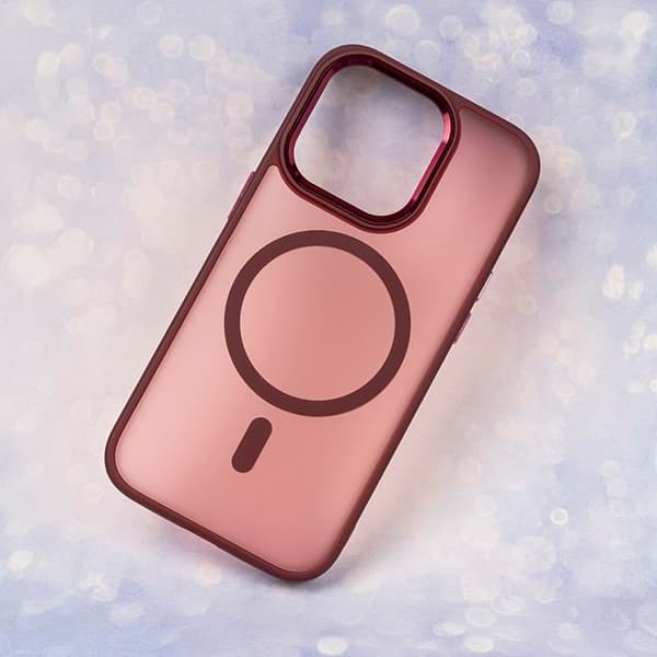 iPhone 14 Pro Max Mobilskal MagSafe Frozen - Röd