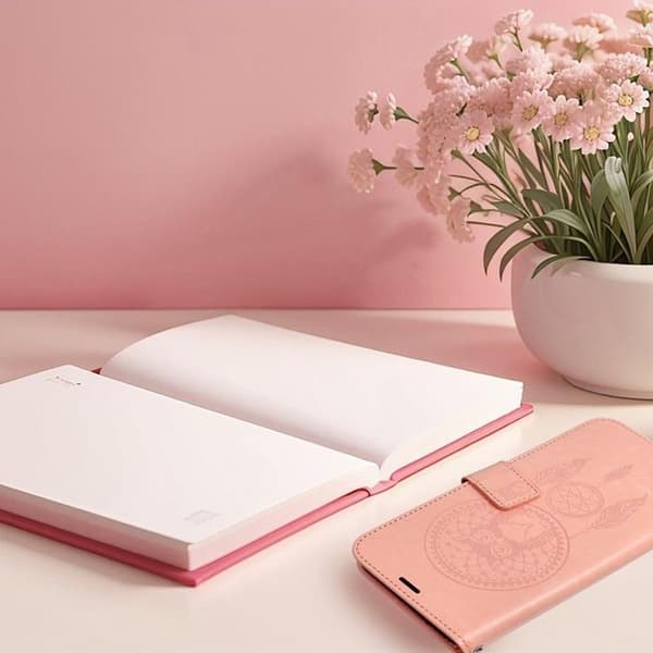 Xiaomi Redmi 13C/Poco C65 Plånboksfodral Mezzo - Peach