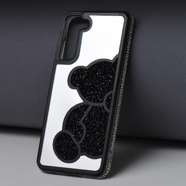 Galaxy S21 FE Mobilskal Teddy Bear - Svart