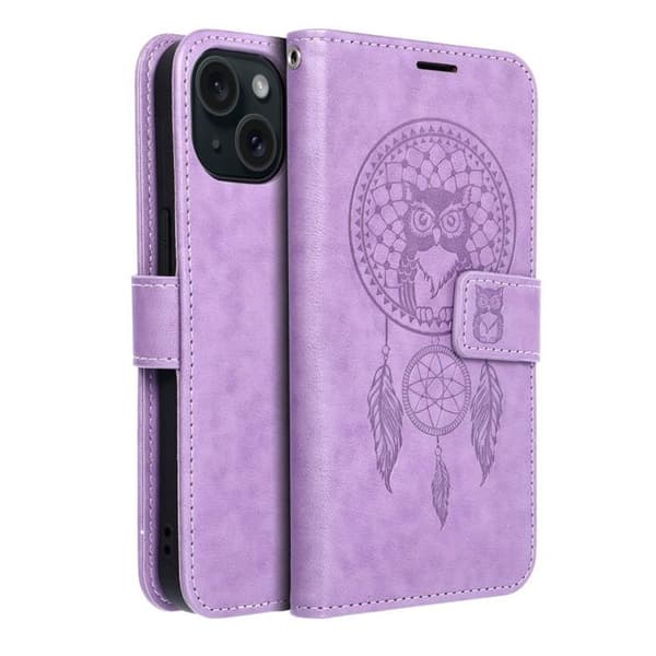 iPhone 15 Plånboksfodral Mezzo Dreamcatcher - Lila