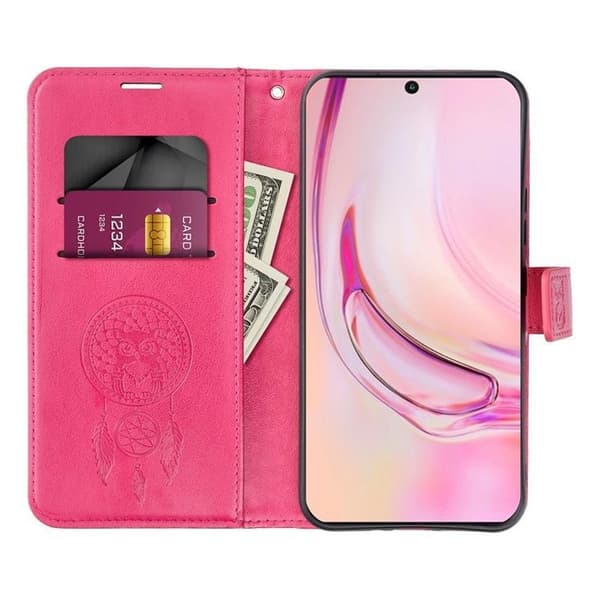 iPhone 15 Plånboksfodral Mezzo Dreamcatcher - Magenta