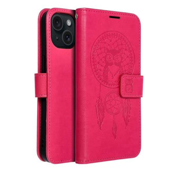 iPhone 15 Plånboksfodral Mezzo Dreamcatcher - Magenta