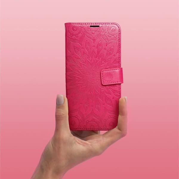 Galaxy A55 5G Plånboksfodral Mezzo - Mandala Magenta