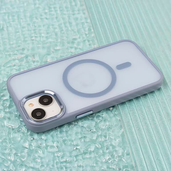 iPhone 15 Pro Mobilskal MagSafe Frozen - Ljusblå