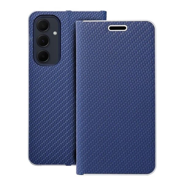 Galaxy A15 Plånboksfodral Luna Carbon - Blå