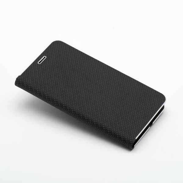 iPhone 15 Plus Plånboksfodral Luna Carbon - Svart