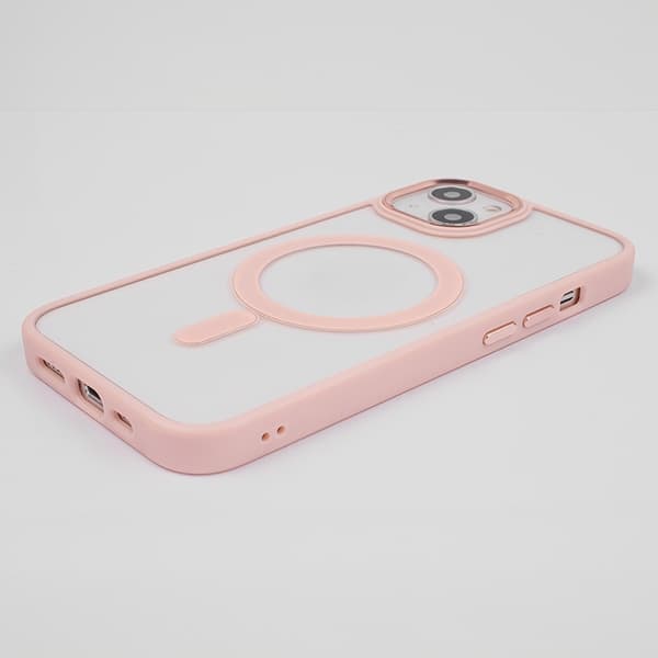 iPhone 15 Pro Max Mobilskal MagSafe Satin Clear - Rosa