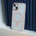 Miniatyrbild 4 av 5: iPhone 15 Pro Max Mobilskal MagSafe Satin Clear - Rosa