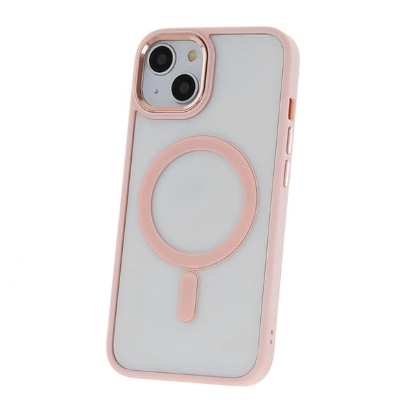 iPhone 15 Pro Max Mobilskal MagSafe Satin Clear - Rosa