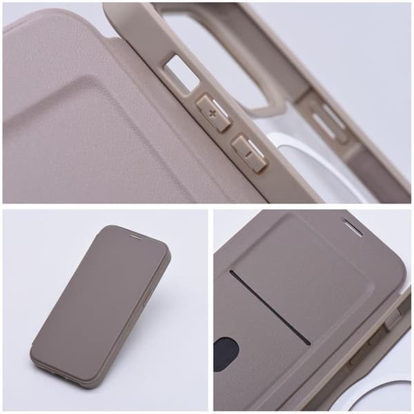 iPhone 15 Pro Max Plånboksfodral Magsafe Smart - Titanium
