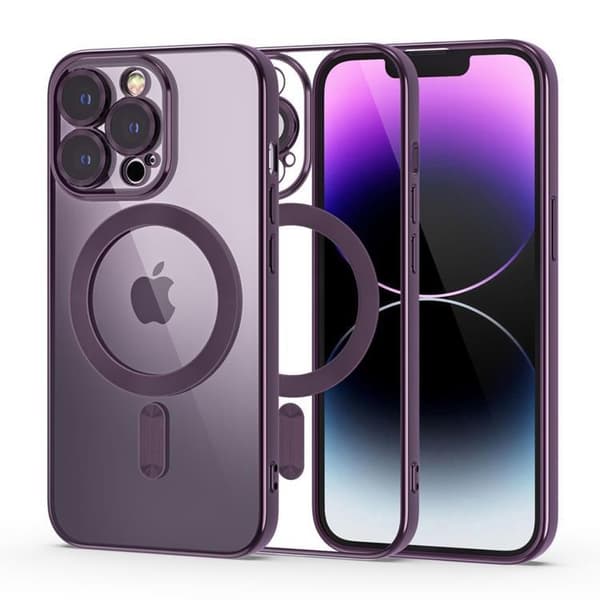 Tech-Protect iPhone 14 Pro Mobilskal Magsafe Magshine - Lila