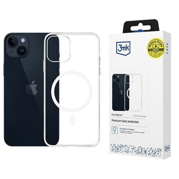 3MK iPhone 14 Plus Mobilskal MagSafe - Clear