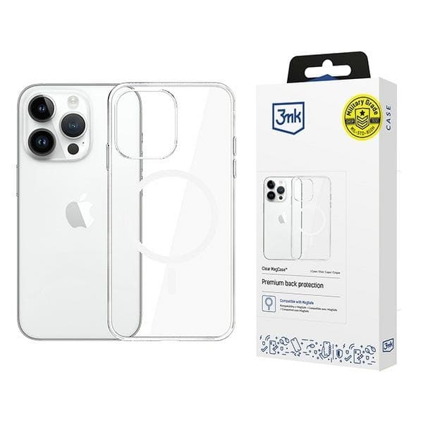 3MK iPhone 13 Pro Max Mobilskal MagSafe - Clear