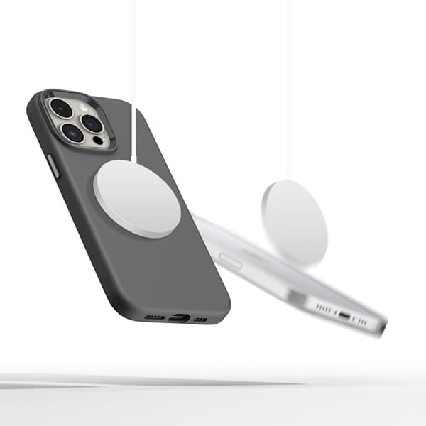 Tech-Protect iPhone 15 Pro Mobilskal Magsafe Silikon Pure - Clay