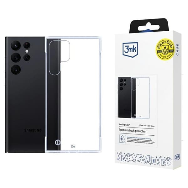 3MK Galaxy S22 Ultra Mobilskal Just20g - Clear