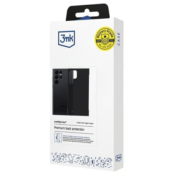 3MK Galaxy S22 Ultra Mobilskal Matt Just20g - Svart