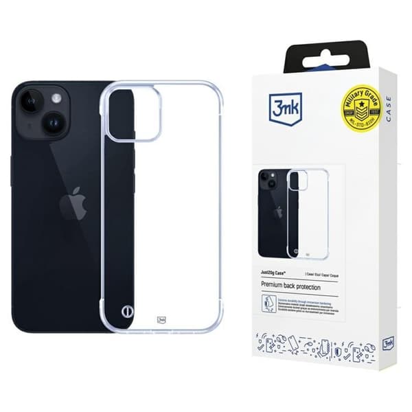 3MK iPhone 15 Mobilskal Just20g - Clear