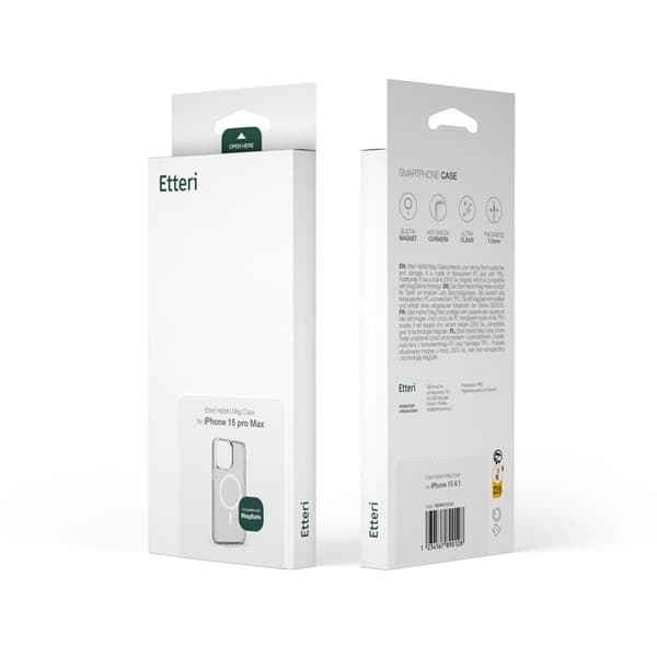 Etteri iPhone 14 Mobilskal MagSafe Hybrid - Transparent