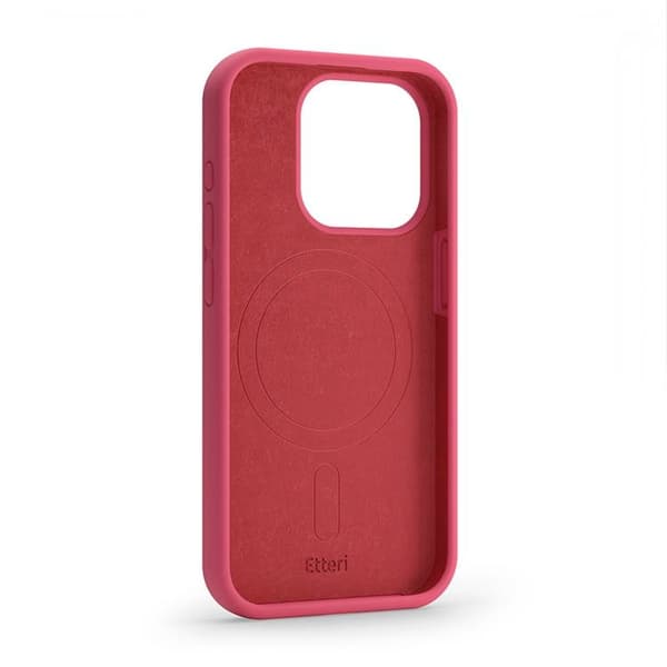 Etteri iPhone 12/12 Pro Mobilskal MagSafe Silikon - Hallon