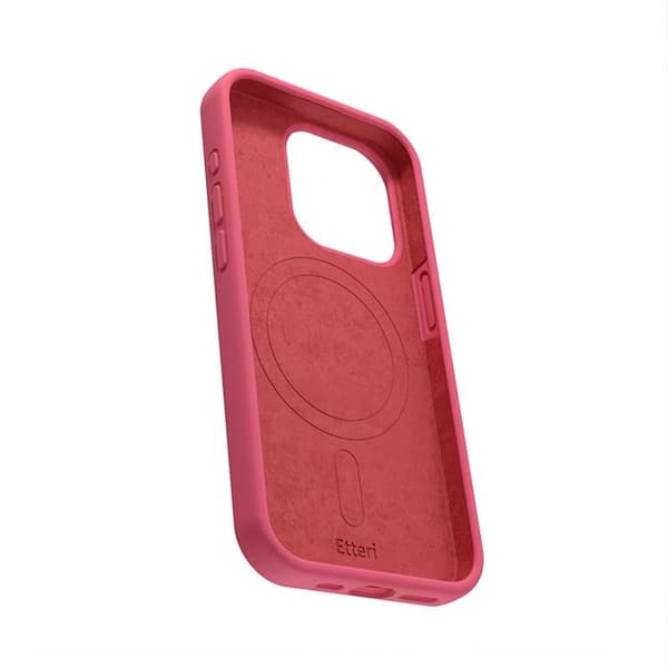 Etteri iPhone 12/12 Pro Mobilskal MagSafe Silikon - Hallon