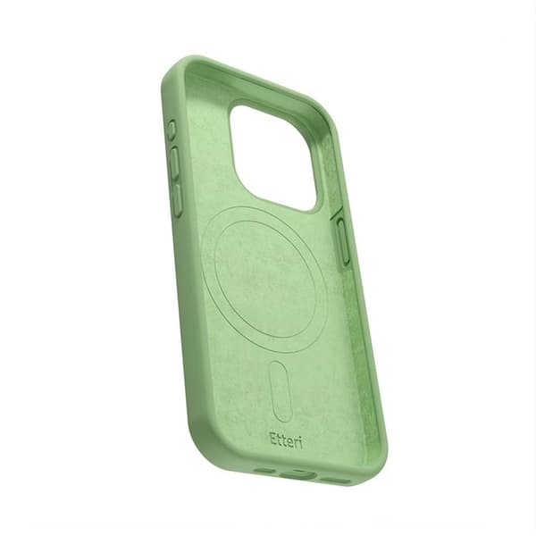 Etteri iPhone 12/12 Pro Mobilskal MagSafe Silikon - Ljusgrön