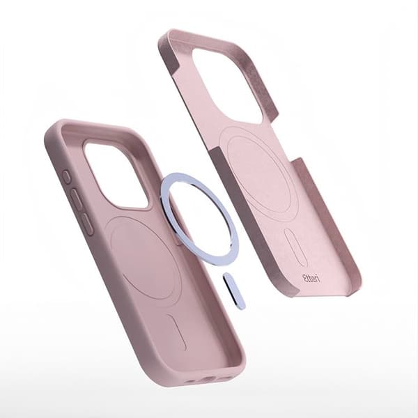 Etteri iPhone 15 Mobilskal MagSafe Silikon - Ljusrosa