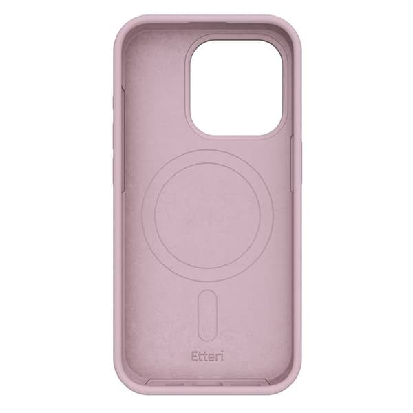 Etteri iPhone 15 Mobilskal MagSafe Silikon - Ljusrosa