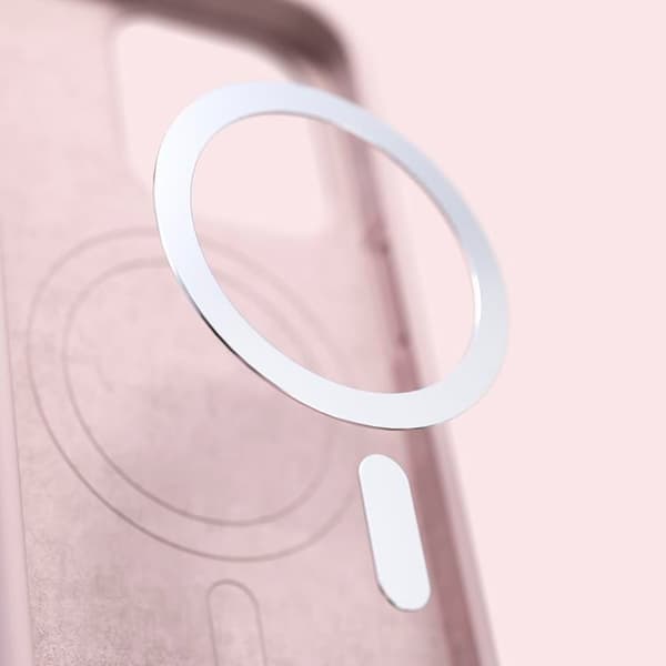 Etteri iPhone 15 Mobilskal MagSafe Silikon - Ljusrosa