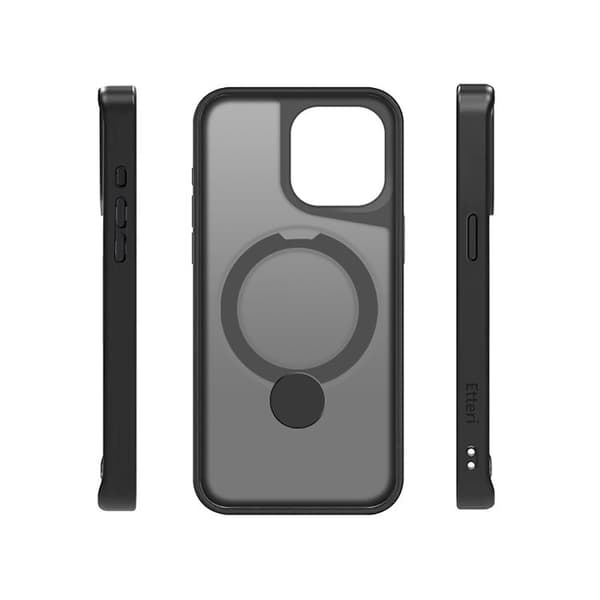 Etteri iPhone 15 Pro Max Mobilskal MagSafe Matt Ring - Svart