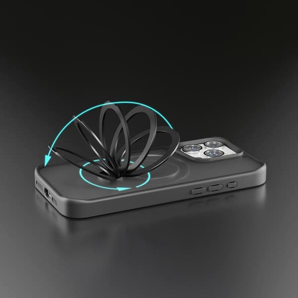 Etteri iPhone 15 Pro Max Mobilskal MagSafe Matt Ring - Svart