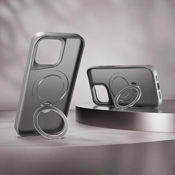 Etteri iPhone 15 Pro Max Mobilskal MagSafe Matt Ring - Grå