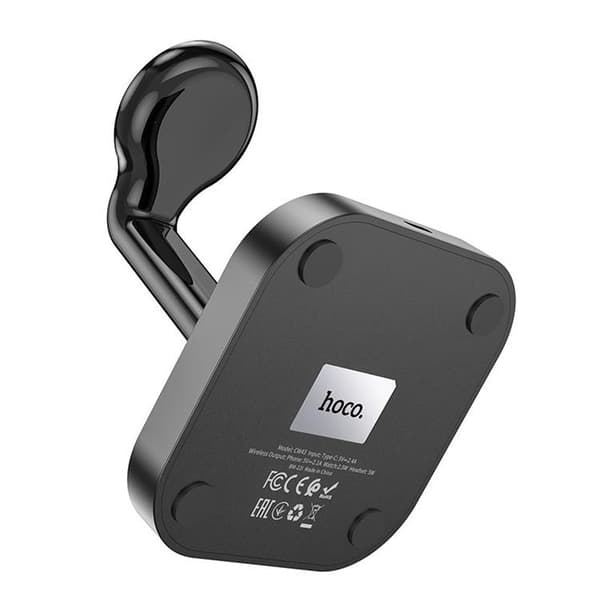 Hoco 3-in-1 Trådlös Laddare iPhone, Apple Watch, AirPods - Svart