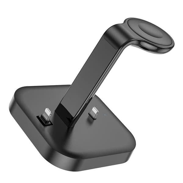 Hoco 3-in-1 Trådlös Laddare iPhone, Apple Watch, AirPods - Svart
