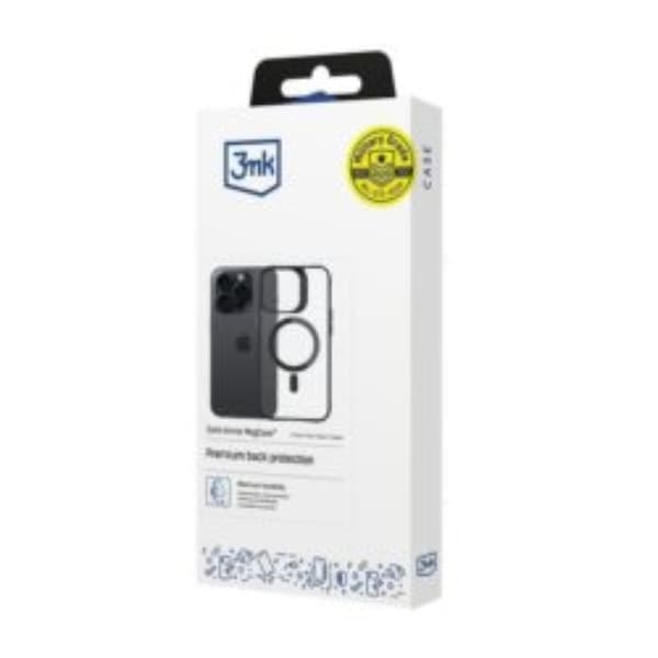 3MK iPhone 13 Pro Max Mobilskal MagSafe Satin Armor - Svart