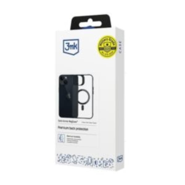 3MK iPhone 14 Mobilskal MagSafe Satin Armor - Svart