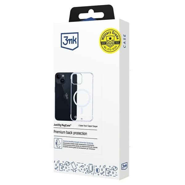 3MK iPhone 13 Mobilskal MagSafe Just20g - Clear
