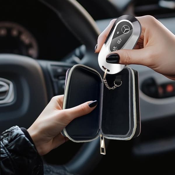 Tech-Protect KLR300 RFID-skydd / Faraday-fodral för keyless bilnyckel – Rosa