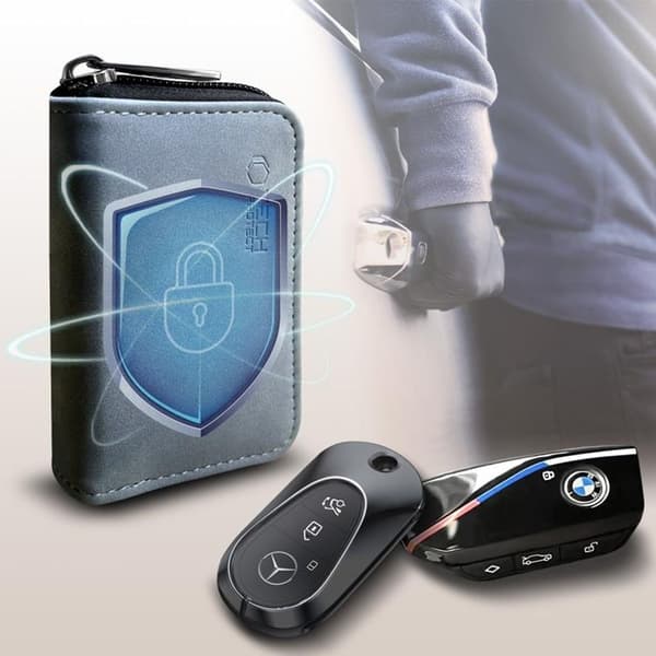 Tech-Protect KLR300 RFID-skydd / Faraday-fodral för keyless bilnyckel – Grå