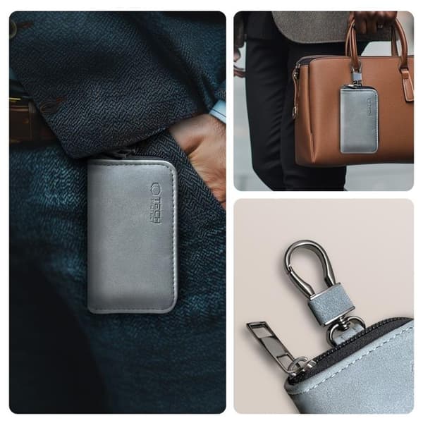 Tech-Protect KLR300 RFID-skydd / Faraday-fodral för keyless bilnyckel – Grå