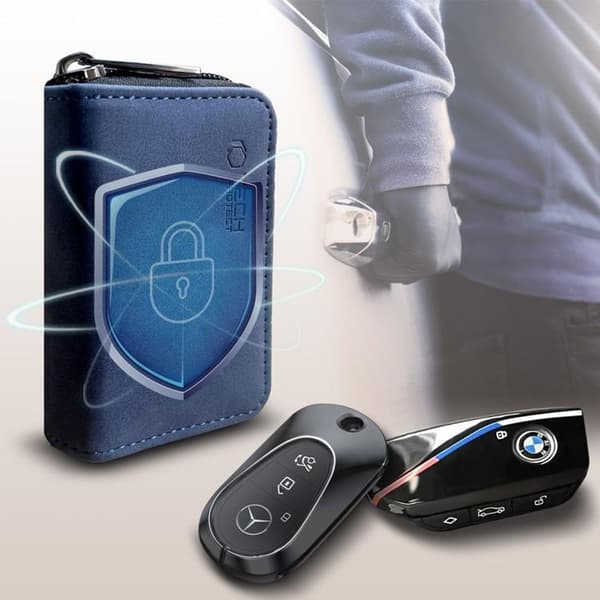 Tech-Protect KLR300 Keyless RFID Fodral Signal Blocker - Marinblå