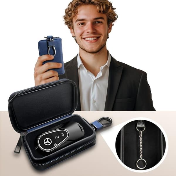 Tech-Protect KLR300 Keyless RFID Fodral Signal Blocker - Marinblå