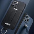 Miniatyrbild 4 av 4: SULADA iPhone 15 Pro Max Mobilskal Kickstand med Wristband - Svart