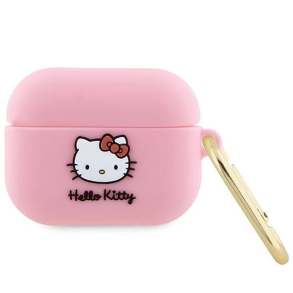 Hello Kitty AirPods Pro Skal Silikon Kitty Head - Rosa