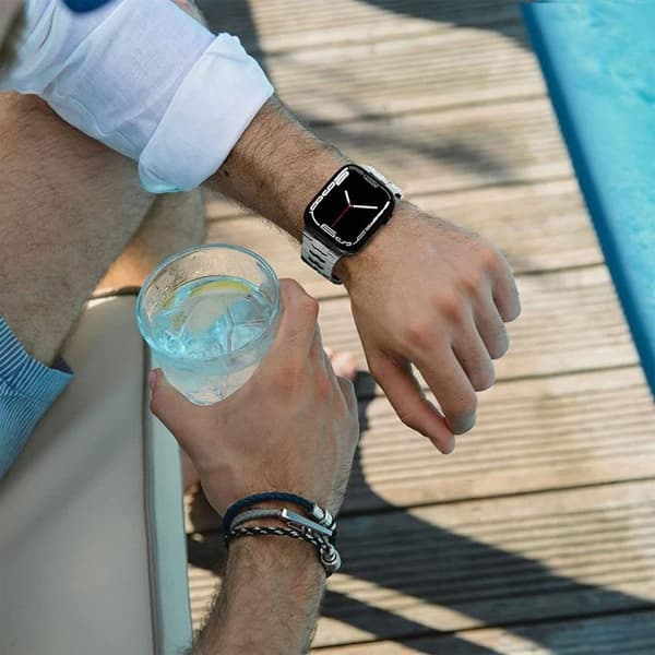 Tech-Protect Apple Watch (44/45/46/49mm) Armband Lines - Titanium